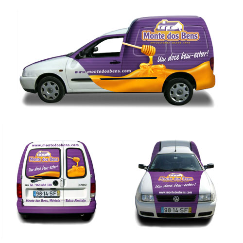 design para carrinha promocional